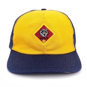 90s Boy Scouts Wolf patch uniform hat
